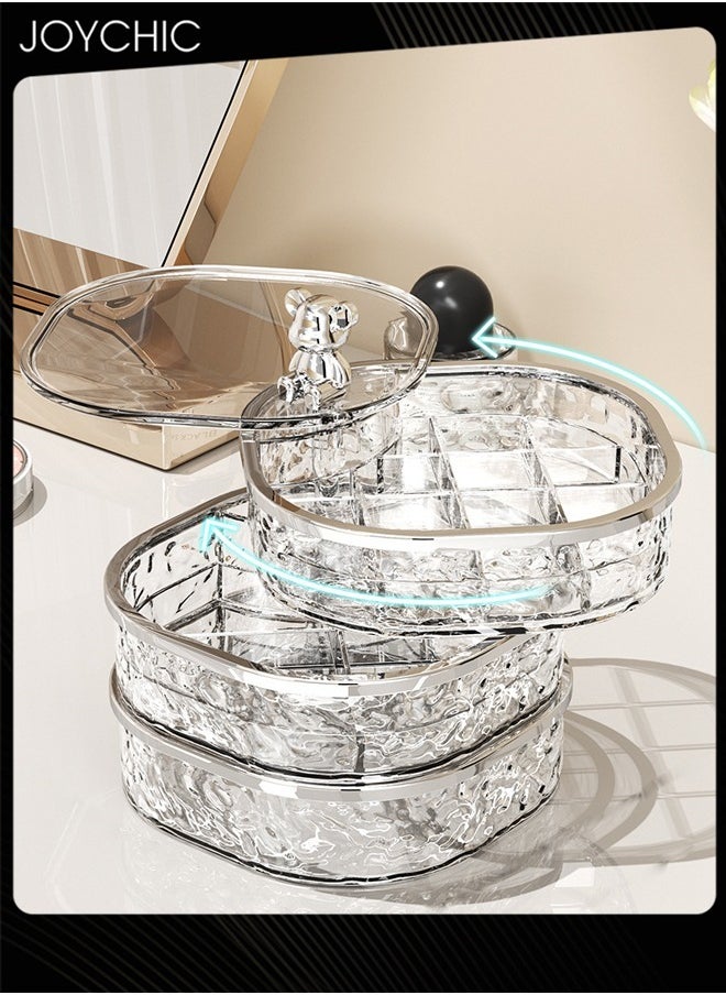 Joychic Women Jewelry Storage Box  Light Luxury Earrings Ring Necklace Plastic Jewelry Storage Box  - Image 3