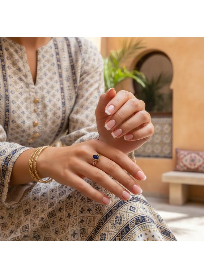 جومي أظافر صناعية 24 قطعة بتدرج فرنسي – قصيرة، مظهر طبيعي لامع، قابلة لإعادة الاستخدام، سهلة التركيب ولا تسبب ضرر - Image 4