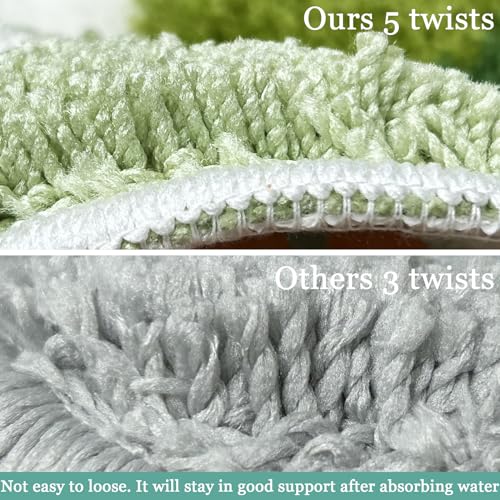 Homantic Bathroom Runner Rugs, Green Natural Bath Runner for Shower Floor, River, Moss, Large Bathroom Rug Runner, Long Bath Mat Bath Runner 24 x60 - Image 2