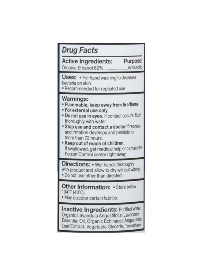 EO Organic Lavender Hand Sanitizer Spray, 2 Fl Oz (Pack of 6) - Image 3