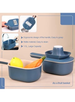 Generic Vegetable Slicer, Multifunction Slicer Veggie Dicers Food Choppers Cutter with 4 Replaceable Blades and Container Steeless Vegetable Slicer for Carrot Potato Vegetables  - Image 3