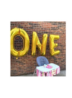 Party with Emma Gold Letter A to Z Balloons 32 inch Large Alphabet Balloons Gold Helium Foil Letter Balloon Banner for Birthday Party Anniversary Wedding Decoration (Gold-Q)  - Image 2