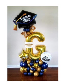 Party with Emma Gold Letter A to Z Balloons 32 inch Large Alphabet Balloons Gold Helium Foil Letter Balloon Banner for Birthday Party Anniversary Wedding Decoration (Gold-Q)  - Image 5