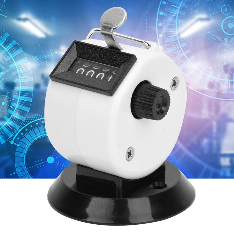 Hand Tally Counter: 4-Digit 0-9999 ABS Plastic Case - Small Portable Easy To Clear Mechanical Counter For Data Statistics Conference Attendance Traffic Counting - Image 5