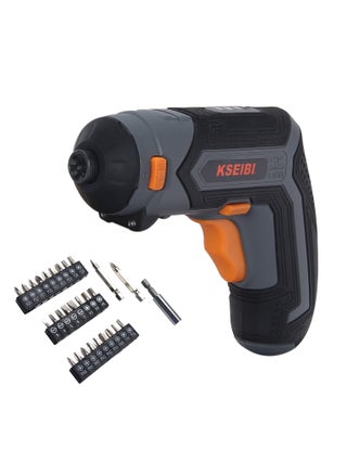 Cordless Screwdriver Rechargeable 4V Max, Size 1/4", No-Load Speed 200 R.p.m, with Charger, Screwdriver Bits 28 Pcs, Bitholder, LED Light, Screw Gun Accessories for Home DIY, Car Repair. - pzsku/ZBA7D166AC6DD78FEDF32Z/45/_/1721462320/d4e3d686-ff55-41f1-9878-b14a98ab6dff