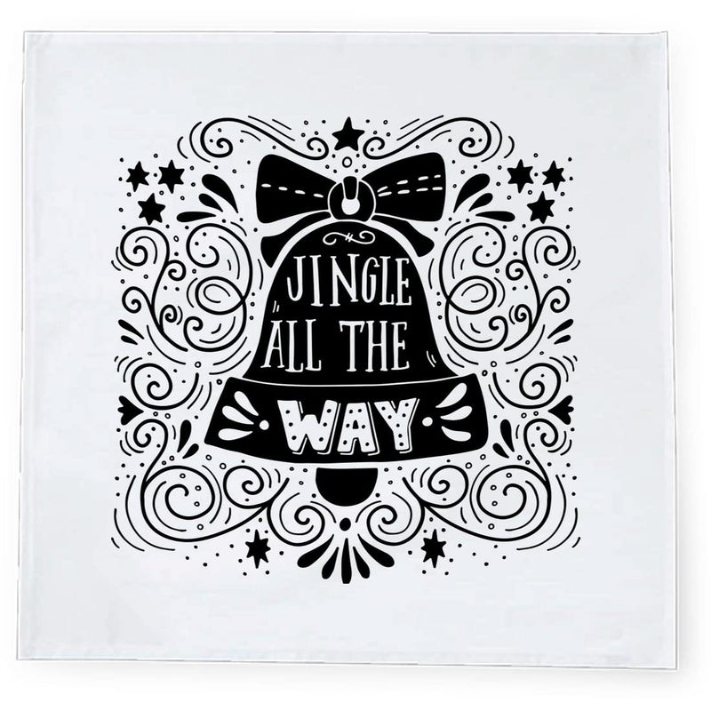 Khakee 6 Pcs Christmas Theme Silk Table Napkins 10x 10 for Xmas Decoration Christmas OrnamentsChristmas Giftxmas21086 - Image 3