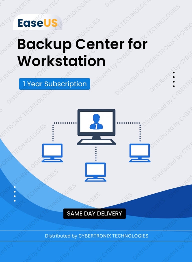 EaseUS Backup Center for Workstation | Unlimited Devices for 1 Year | Digital License | SAME DAY DELIVERY