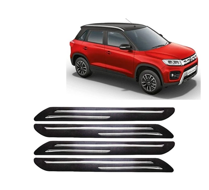 Car Bumper Guard for Maruti Breeza - (Chrome Strip)