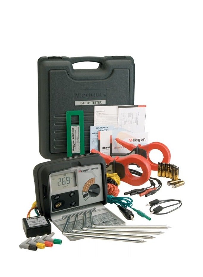 Megger DET4TC2 Digital Earth Tester Kit (Order Code: 1000-365) - Image 1