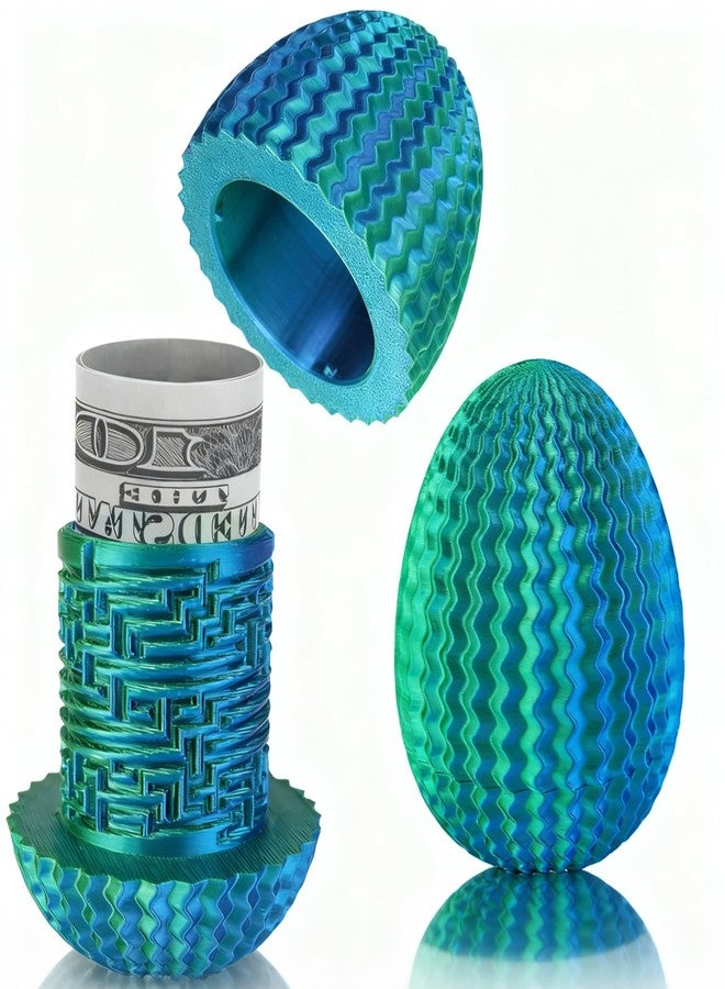 oyeftp Mystery Egg Puzzle Box, Money Puzzle Box for Cash Gifts, Egg-Shaped Puzzle Gift Box, Birthday Wedding Easter Xmas Holiday Celebration Money Gift Ideas, Brain Teaser Puzzle Toy, Easter Basket Stuffers - Image 1