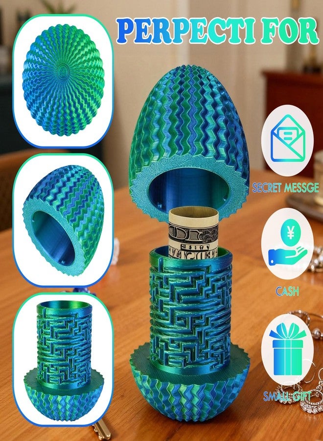 oyeftp Mystery Egg Puzzle Box, Money Puzzle Box for Cash Gifts, Egg-Shaped Puzzle Gift Box, Birthday Wedding Easter Xmas Holiday Celebration Money Gift Ideas, Brain Teaser Puzzle Toy, Easter Basket Stuffers - Image 4