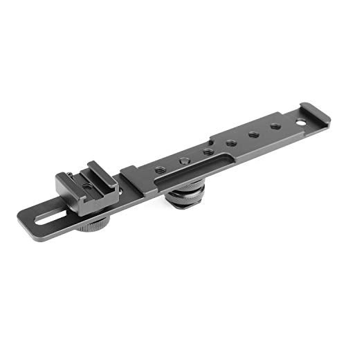 ChromLives 8'' Cold Shoe Extension Bar, Flash Straight Bracket, Camera Dual Mount Flash Bracket Compatible with Nikon Canon Sony Olympus DSLR Camera Camcorder DV - Image 5
