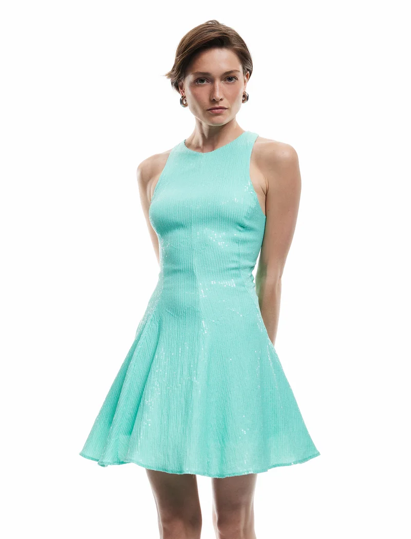 كوتون Sequined Mini Dress