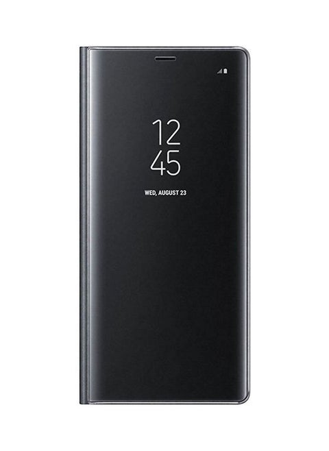 Clear View Standing Case Cover For Samsung Galaxy Note8 Black