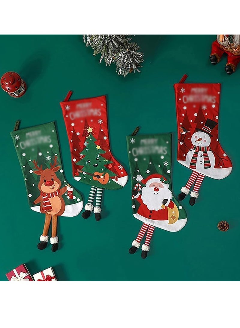 Brain Giggles Brain Giggles Hanging Snowman Sock Decoration Non-woven Fabric Hanging Ornaments Large Gift Bag Party Home Decoration  - Image 3