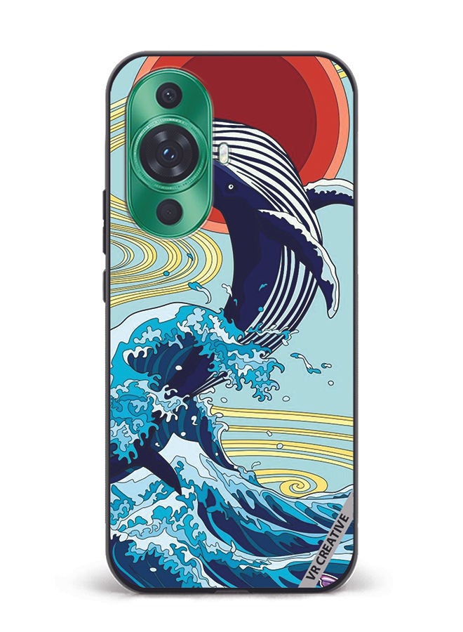 VR CREATIVE Protective Case Cover For Huawei nova 11 Ultra Dolphin Design Multicolour - Image 1