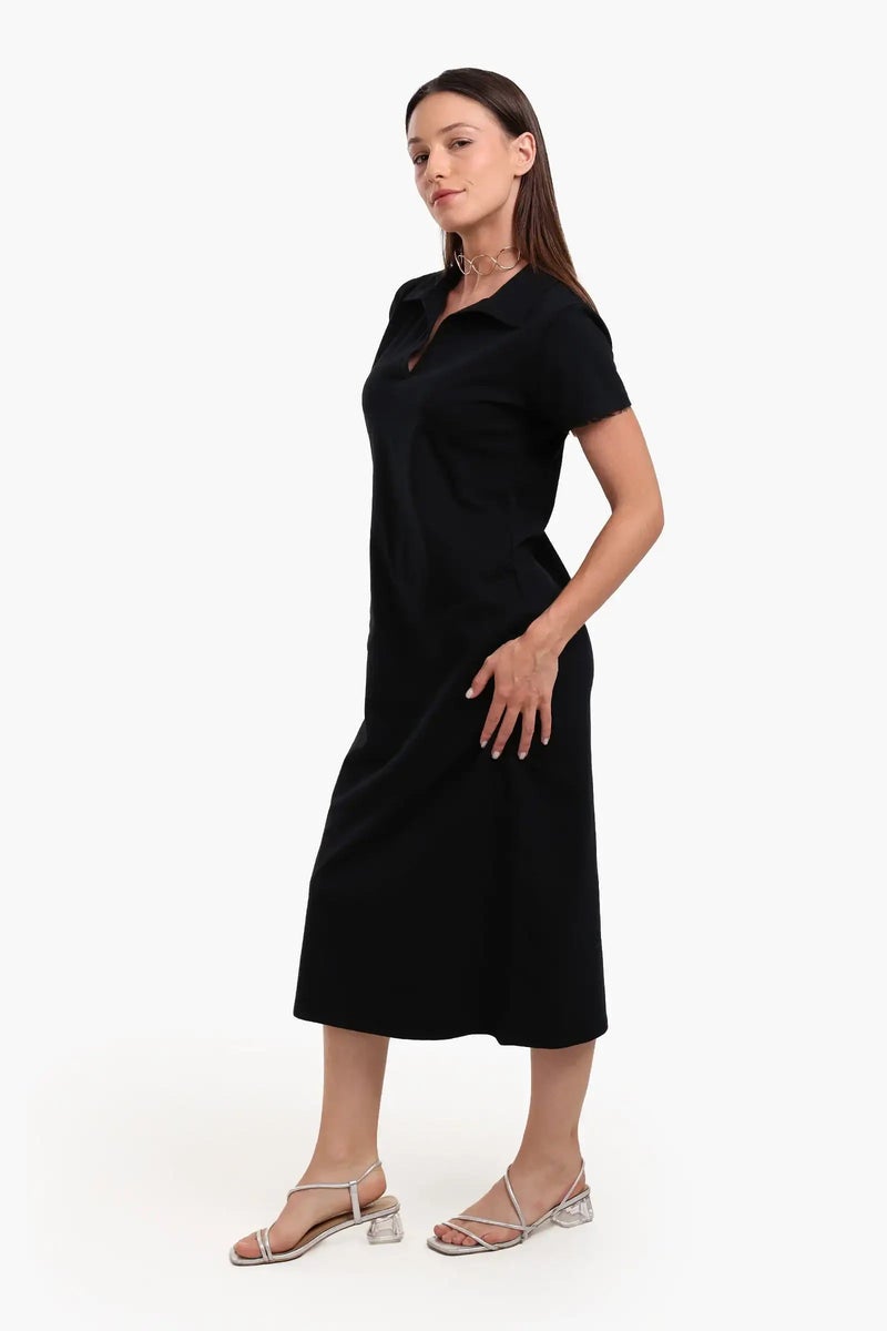 Carina Polo Neck Midi Dress - Image 2