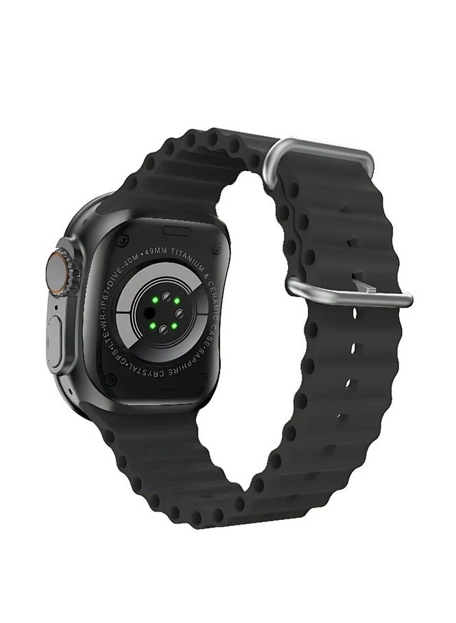 W&O® Little Star X10 Ultra 3 Smartwatch - WearFIT Technology with NFC & Voice Assistant - Health Tracking & WeChat Pay-BLACK - Image 2