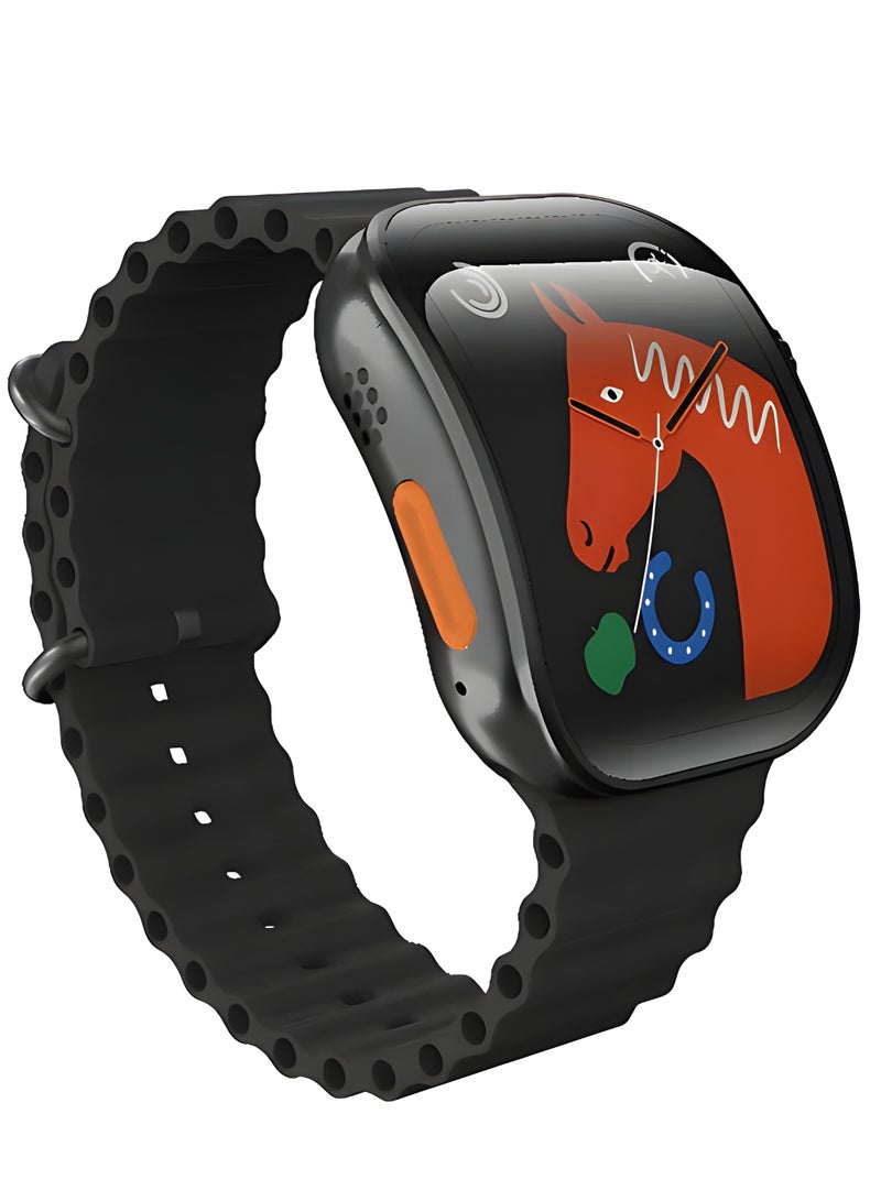 W&O® Little Star X10 Ultra 3 Smartwatch - WearFIT Technology with NFC & Voice Assistant - Health Tracking & WeChat Pay-BLACK - Image 1