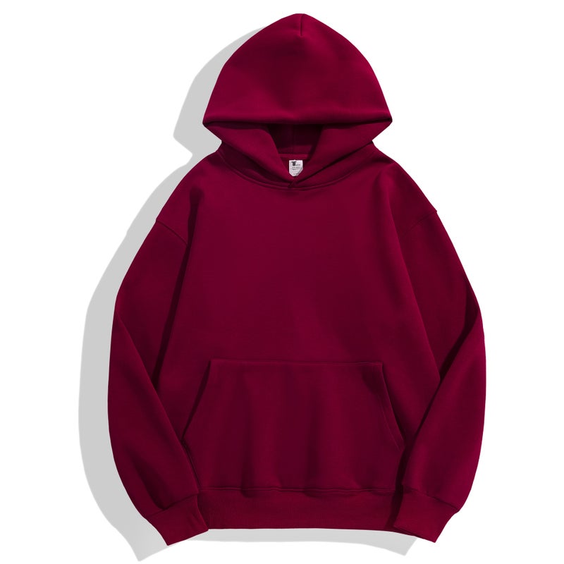 Vintage Heavy 480G Ami Kaji Hoodie Men'S Thickened Tight Fleece Shoulder Pullover Hoodie Women - Image 1