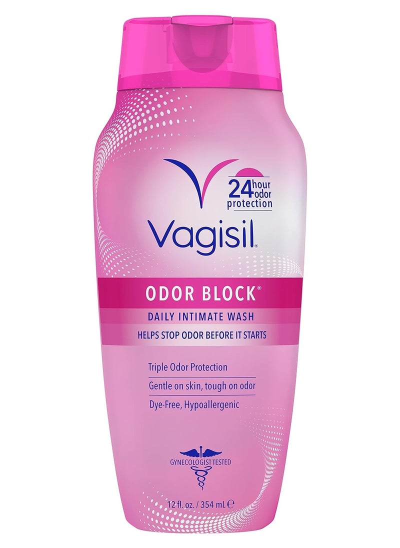 Vagisil - Vagisil Odor Block Daily Intimate Vaginal Wash, 12 Ounce - Image 1
