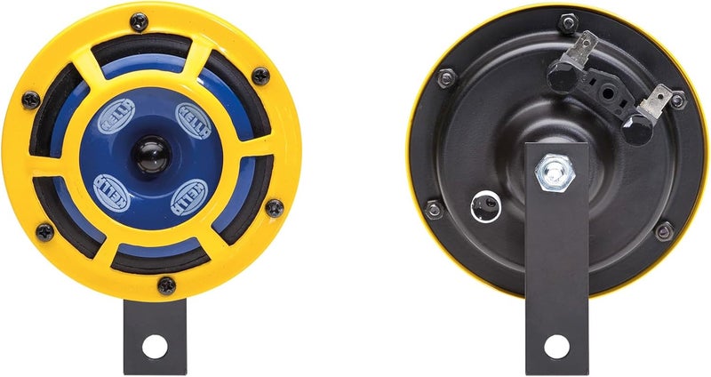 HELLA 922000731 Sharptone 12V High Tone/Low Tone Twin Horn Kit with Yellow Protective Grill, 2 Horns Wide use compliant quality - Image 3