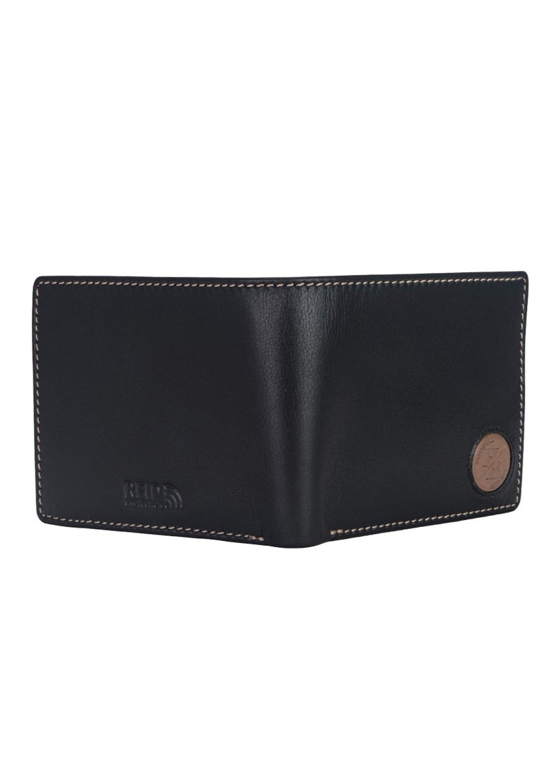 HORNBULL Bill Mens Leather Wallet, Black/Mud, Casual | MW167 (RV36)  - Image 2