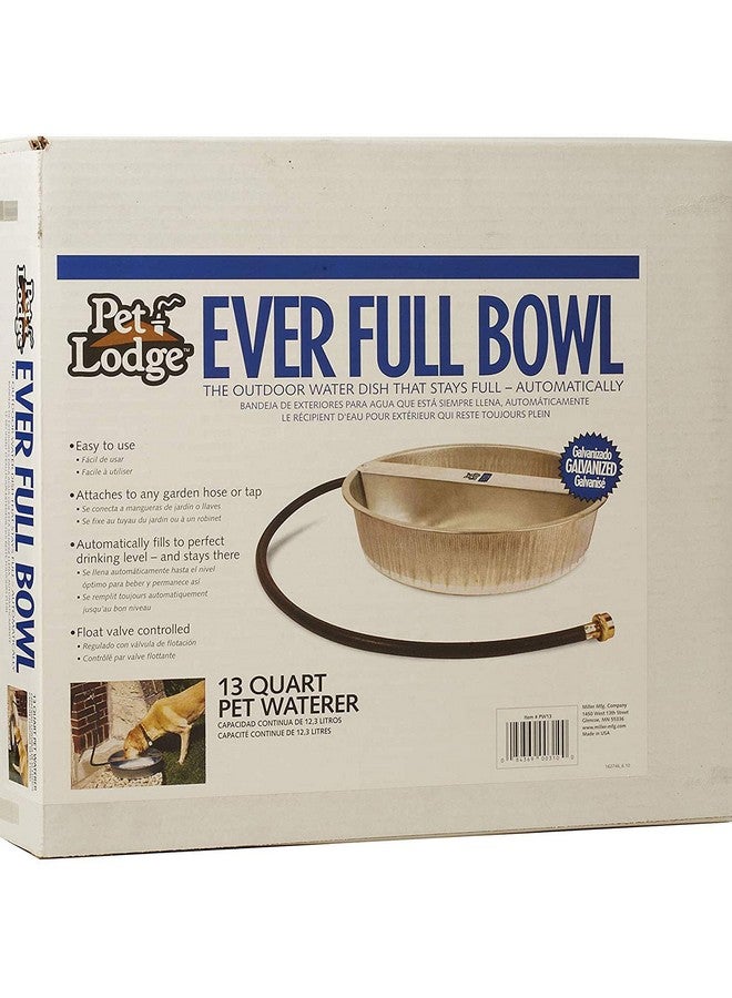ليتل جايانت وعاء ماء إيفر فول للحيوانات الأليفة من ليتل جاينت، مصنوع من الفولاذ المجلفن، سعة 13 كوارت (عبوة من قطعتين) - Image 3