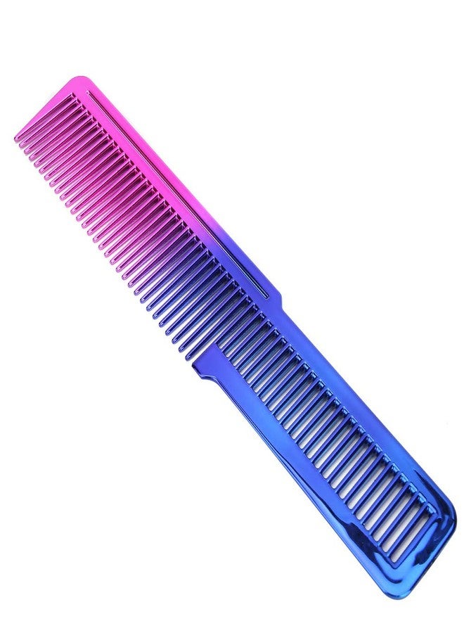 POCREATION Hair Styling Comb, 2-in-1 Cutting Styling Comb Carbon Teeth Hairdressing Tool for Precision Cutting, Sectionin Detangling Black Salon Comb for Men, Women Kids Home Use - Image 1