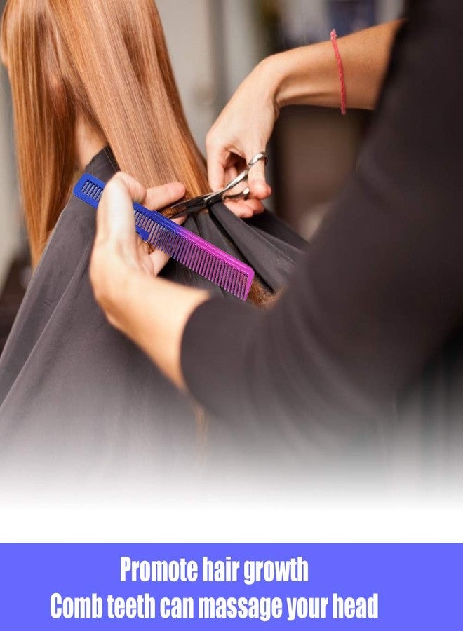 POCREATION Hair Styling Comb, 2-in-1 Cutting Styling Comb Carbon Teeth Hairdressing Tool for Precision Cutting, Sectionin Detangling Black Salon Comb for Men, Women Kids Home Use - Image 3