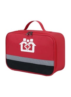 erorex Empty First Aid kit Bag, Red Medical Supplies Organizer Bag, Travel Medicine Bag Travel Rescue Pouch First Responder Storage Medicine Emergency Bag for Car Home Camping, Medium (Bag Only)  - Image 1