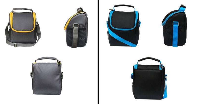 FOONTY Daily Use Waterproof Lunch Bags/Lunch Box(Black&Grey,Combo of 2,Lab-3) - Image 2