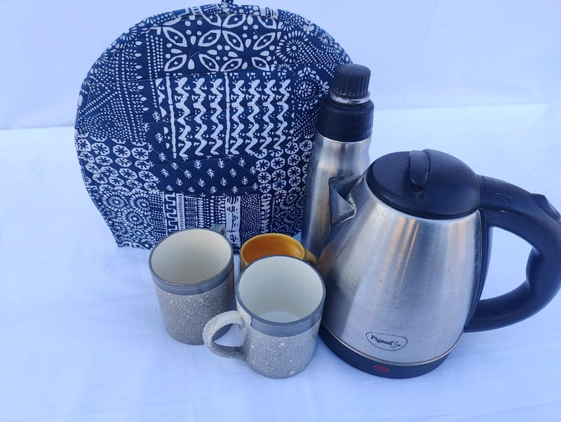 Kalap Mandala Tea Cozy Cover Hand Winter Tea Cozy Cotton Tea Kettle Warmer Pot Cover Hot Coffee Cover Handamde Kitchen Décor Tea Cozy Mandala Tea Cozy (Pattern 10) - Image 4