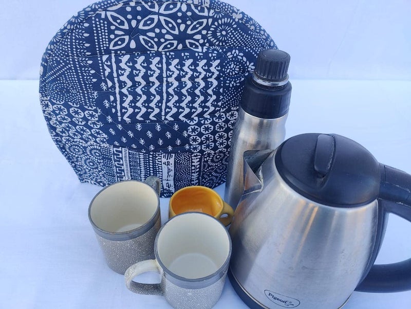 Kalap Mandala Tea Cozy Cover Hand Winter Tea Cozy Cotton Tea Kettle Warmer Pot Cover Hot Coffee Cover Handamde Kitchen Décor Tea Cozy Mandala Tea Cozy (Pattern 10) - Image 2