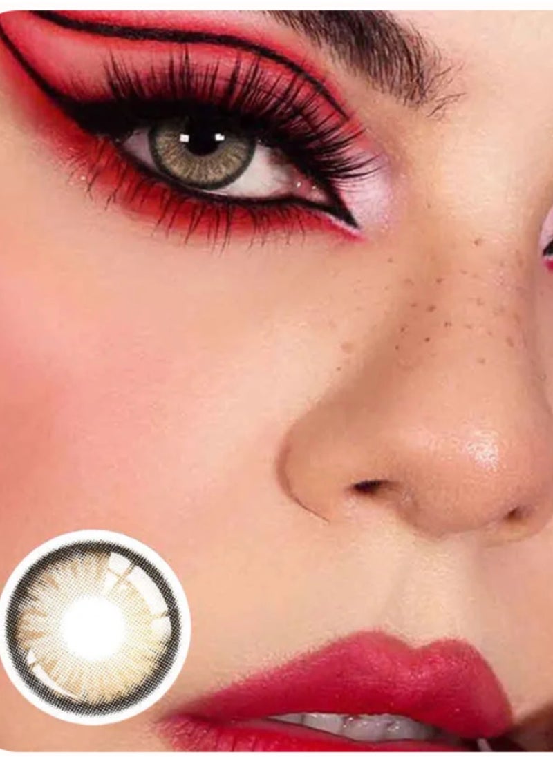 يونيبلينغ - عدسات لاصقة ملونة سنوية داون البني - Image 1