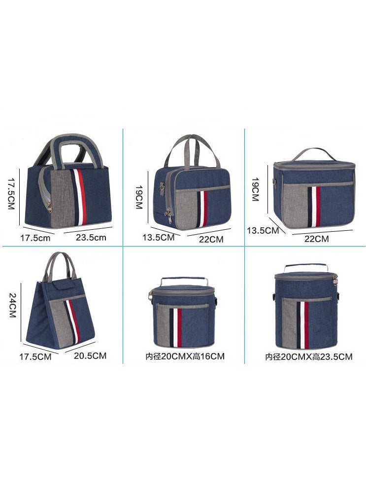 TOMSHOO Lunch Bag, Lunch Box, Insulated Large Lunch Bag for Women Adult Men, Leakproof Lunch Tote Large Capacity Reusable Insulated Cooler Lunch Container for Work/Office/Picnic/Travel-C  - Image 4