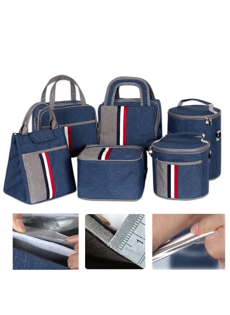 TOMSHOO Lunch Bag, Lunch Box, Insulated Large Lunch Bag for Women Adult Men, Leakproof Lunch Tote Large Capacity Reusable Insulated Cooler Lunch Container for Work/Office/Picnic/Travel-C  - Image 5