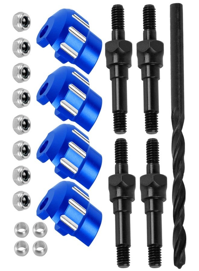 hopsupRC Shock Standoff Set&Shock Cap Protector Upgrade Parts for 1/8 KRATON/NOTORIOUS/OUTCAST/TYPHON 6S BLX,1/7 INFRACTION/MOJAVE/FIRETEAM 6S BLX.Shock Absorber Bracket Screw&Shock Cap.Navy Blue - Image 1