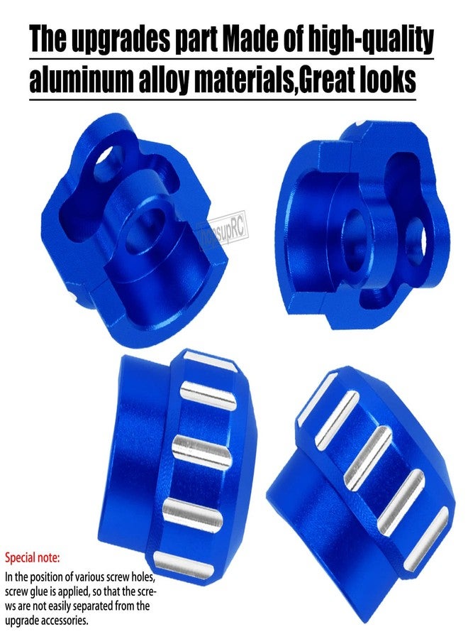 hopsupRC Shock Standoff Set&Shock Cap Protector Upgrade Parts for 1/8 KRATON/NOTORIOUS/OUTCAST/TYPHON 6S BLX,1/7 INFRACTION/MOJAVE/FIRETEAM 6S BLX.Shock Absorber Bracket Screw&Shock Cap.Navy Blue - Image 4
