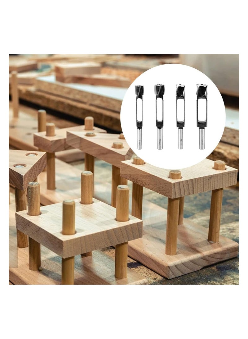 Excefore Wood Plug Hole Cutter Standard Wood Dowel Maker Plug Hole Cutter Deep Plug Cutter Core Drill Woodworking Tool for Wood working Furniture Making Carpentry 8mm 10mm 12mm 15mm - Image 5