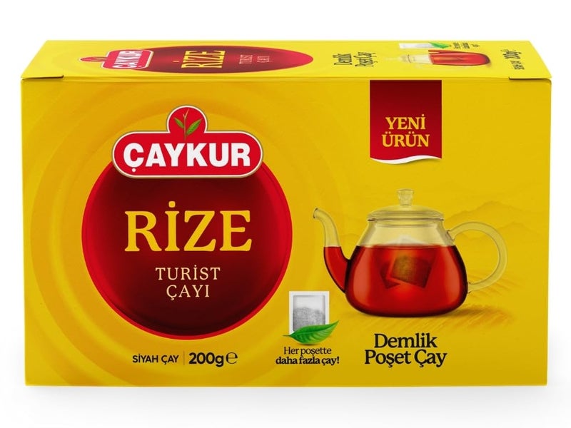 ÇAYKUR Rize Turist Large Tea Bags for Teapot Brew, Bright Red, Loose Leaf, Individually Wrapped 40 Bags, 200gr / 7.05 Oz - Image 2