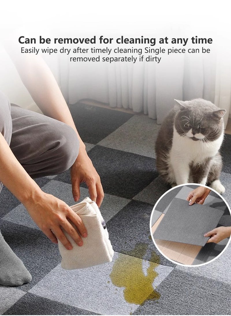 Sharpdo - 1-Pic of Carpet Tile, Peel And Stick, 40*200cm Non-Slip Self-Adhesive Square Carpet Floor Tile, Reusable Waterproof Carpet, Suitable For Living Room And Bedroom - Image 1