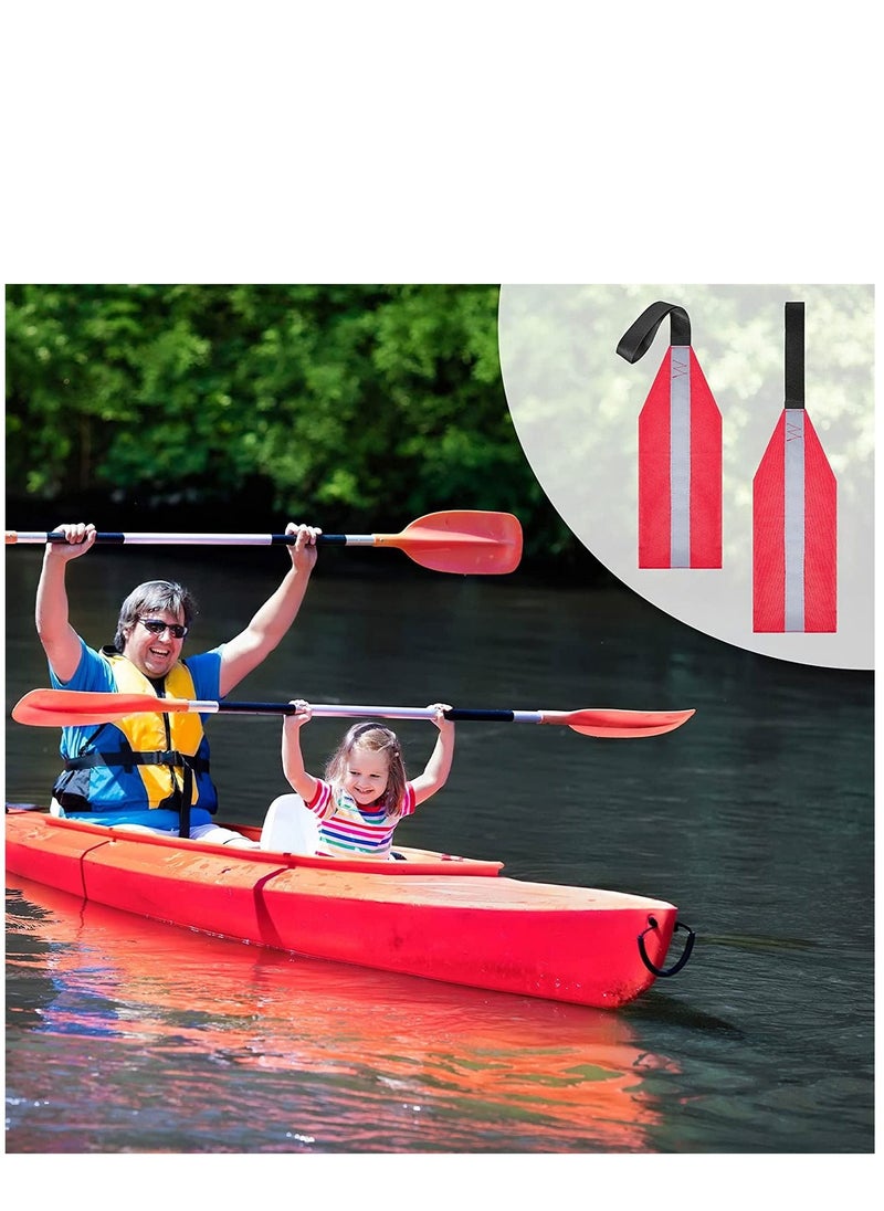 Excefore - Safety Warning Travel Flag for Kayak Red Canoes SUP Towing Flag  with Webbing Accessories 2 Pieces - Image 1