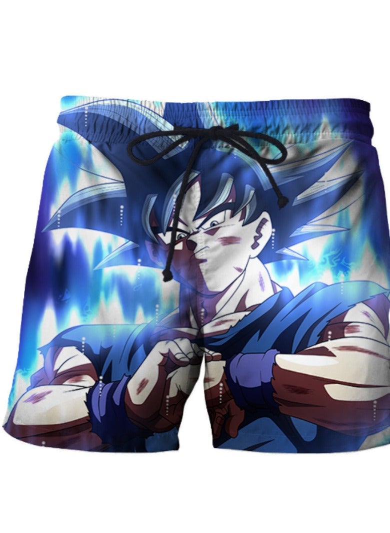 KUYING New Dragon Ball Printed Casual Loose Beach Pants  - Image 1