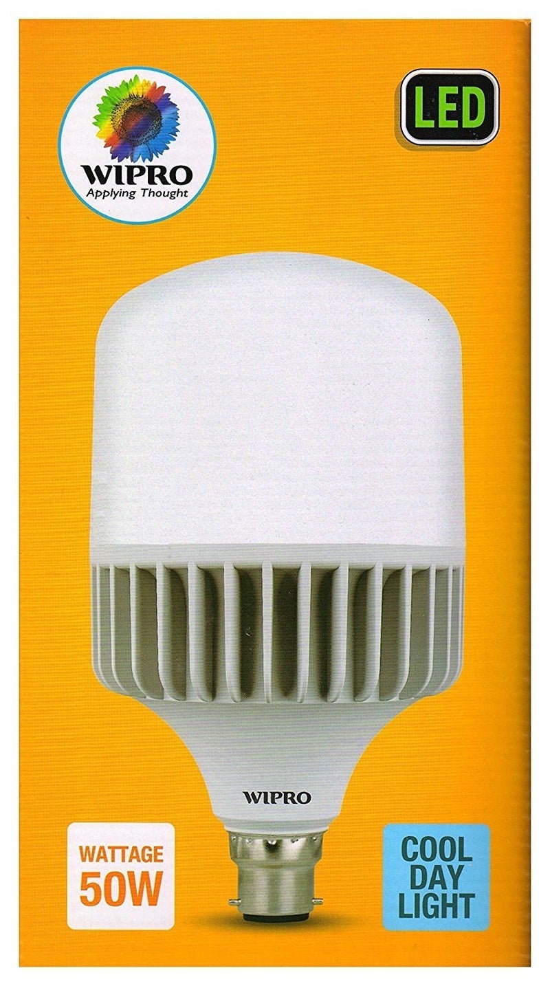 wipro Garnet 50W LED Bulb for Home & Office |Cool Day White (6500K) | B22 Base|220 degree Light coverage |4Kv Surge Protection |400V High Voltage Protection |Energy Efficient | Pack of 1 - Image 2