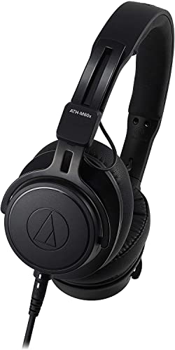 Audio-Technica ATH-M60X On-Ear Closed-Back Dynamic Professional Studio Monitor Headphones Black - Image 2