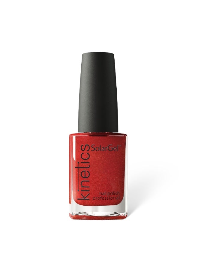KINETICS SOLARGEL PROFESSIONAL NAIL POLISH 15 ML | #489 IRON RED  - Image 1