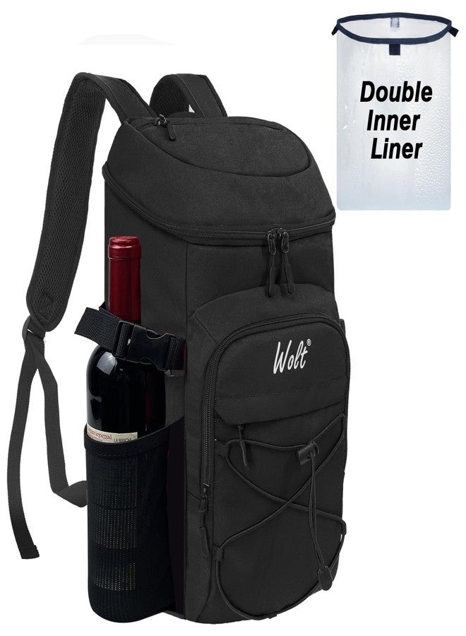 WOLT|Cooler Backpack,24 Cans Insulated Backpack Cooler Leakproof,Lightweight Soft Cooler Bag,Camping Cooler,Large Capacity Beach Cooler,Waterproof Travel Cooler Lunch Backpack for Hiking - Image 1