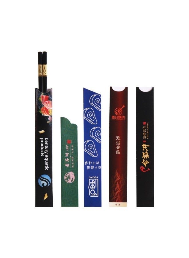 Direct Sales Paper Chopsticks Set For Restaurant Hotel Hot Pot Catering Disposable Chopsticks Set Logo Printing-Color:3x 25 Coated With 1,000 - Image 5