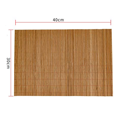Metany Dining Table Placemat, Heat-Resistant Place Mat Stain Resistant Anti-Skid Washable Bamboo Table Mat Placemat Kitchen Table mat - Image 3